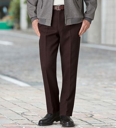 「＜コムルヴァン・オム＞ラクしてすっきり暖かスラックス（メンズスラックス）」