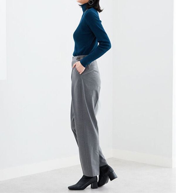 BELLUNA（ベルーナ）の「リブニットタートルプルオーバー（ニット・セーター）」｜詳細画像