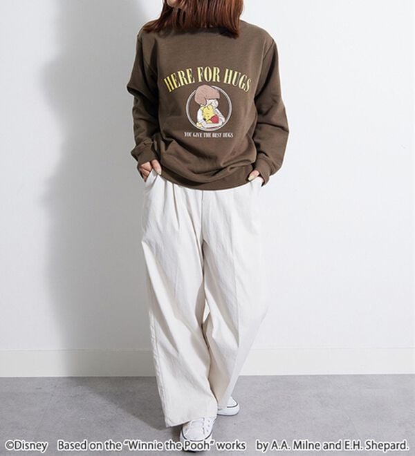 BELLUNA（ベルーナ）の「＜Ｄｉｓｎｅｙ＞【プー】プリント裏起毛トレーナー（トレーナー・スウェット）」｜詳細画像