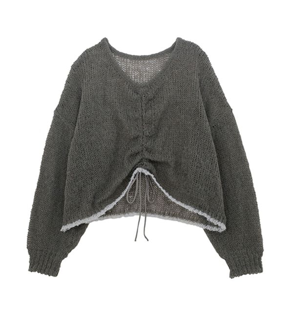 RANAN（ラナン）の「モヘアライク２ＷＡＹギャザーニット（ニット・セーター）」｜詳細画像