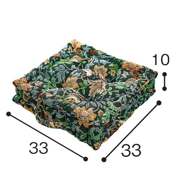 「高級ゴブラン織　厚みたっぷりクッキークッション（チェアカバー・チェアパッド）」｜詳細画像