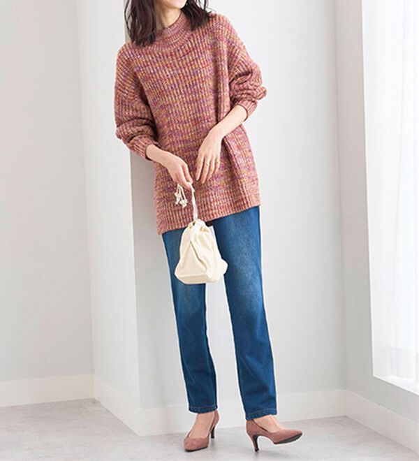 BELLUNA（ベルーナ）の「裏ベロアストレッチ素材レギンスパンツ（フルレングスパンツ）」｜詳細画像