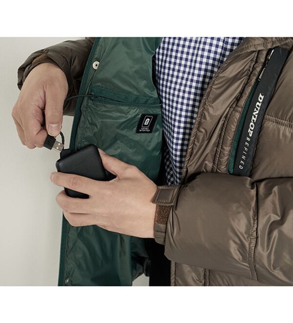 「＜ダンロップ・リファインド＞秒・暖（すぐにあったか）ヒーター付ハーフコート（メンズコート）」｜詳細画像