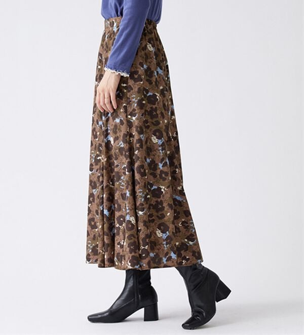 BELLUNA（ベルーナ）の「着映えプリントフレアスカート（ロングスカート）」｜詳細画像