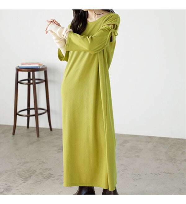 GeeRA（ジーラ）の「２ＷＡＹ袖カッティングテレコリブワンピース（その他ワンピース）」｜詳細画像