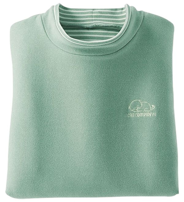 BELLUNA（ベルーナ）の「ふんわりなめらかネコちゃん刺しゅうチュニック（チュニック）」｜詳細画像