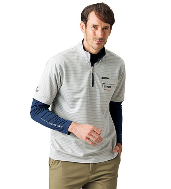 「＜ダンロップ・リファインド＞ハイネック＆ハーフジップ（メンズシャツ）」｜詳細画像