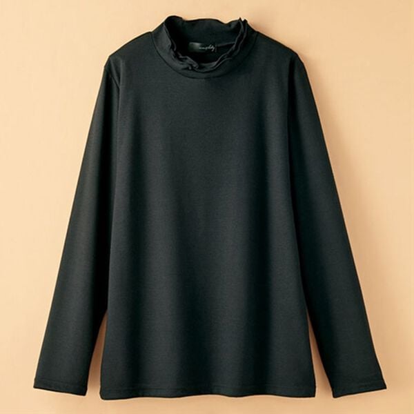 BELLUNA（ベルーナ）の「フリル衿プルオーバー付ジャカードチュニック（アンサンブル）」｜詳細画像