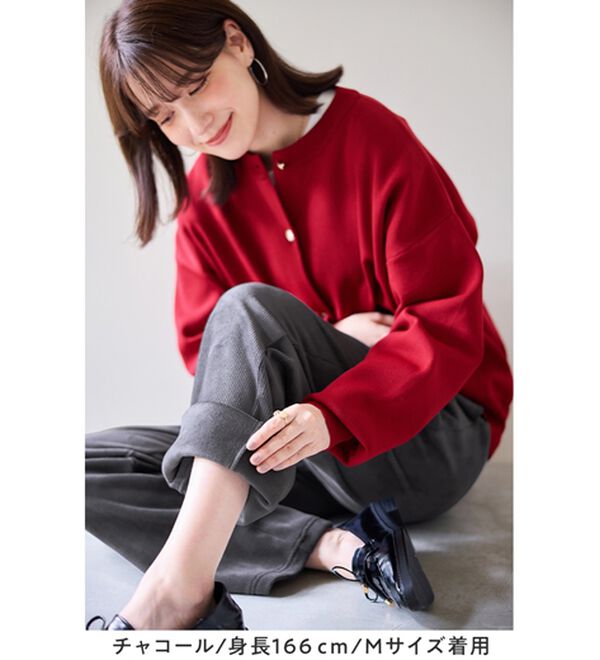 Viola e Viola（ヴィオラ エ ヴィオラ）の「毛布のような温かさ楽ぽか裏ファーフレアパンツ（フルレングスパンツ）」｜詳細画像