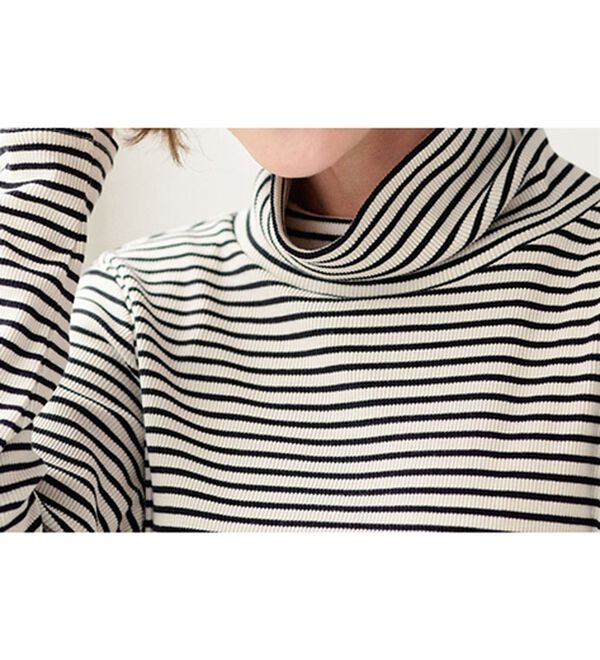 BELLUNA（ベルーナ）の「うっとりなめらか素材ハイネックプルオーバー（カットソー）」｜詳細画像