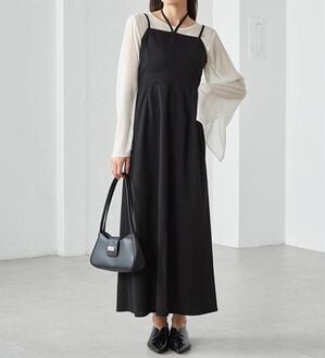 RANAN（ラナン）の「ホルターネックキャミワンピース（その他ワンピース）」｜ブラックＩ