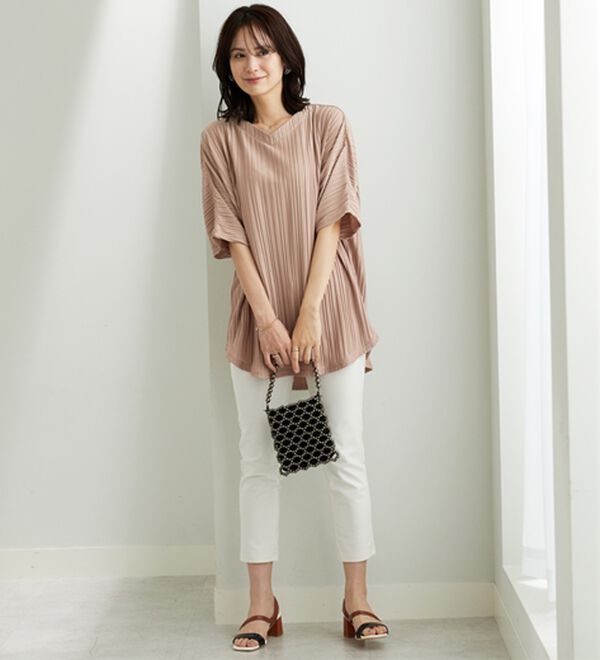 BELLUNA（ベルーナ）の「ゆったり快適プリーツチュニック（チュニック）」｜詳細画像