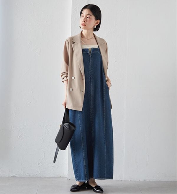 RANAN（ラナン）の「フロントジップデニムジャンスカ（その他ワンピース）」｜詳細画像