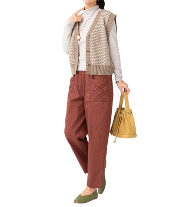 ルフラン（ルフラン）の「【２本組】ポケットかわいい！イージーパンツ（フルレングスパンツ）」｜詳細画像