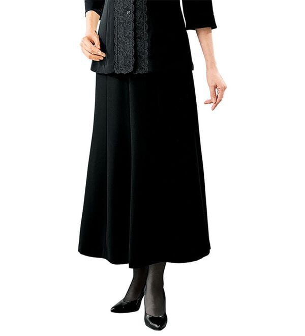 ルフラン（ルフラン）の「ウエスト楽らくスカート（ブラックフォーマル（喪服・礼服））」｜詳細画像