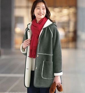 ルフラン（ルフラン）の「裏ボアパーカーコート＜コリット＞（ハーフコート）」｜詳細画像