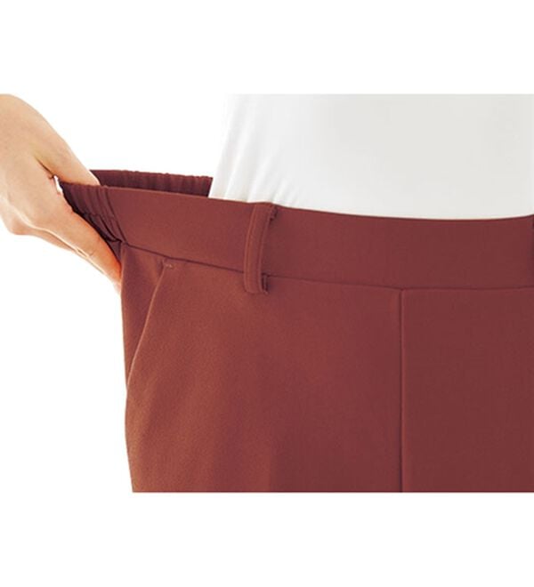 BELLUNA（ベルーナ）の「ジョーゼット素材フレアーパンツ（フルレングスパンツ）」｜詳細画像