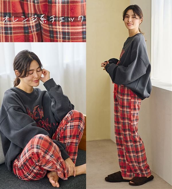 LAVIENNE（ラヴィエンヌ）の「肌側綿１００％あったかフリースボトム（その他パンツ）」｜詳細画像