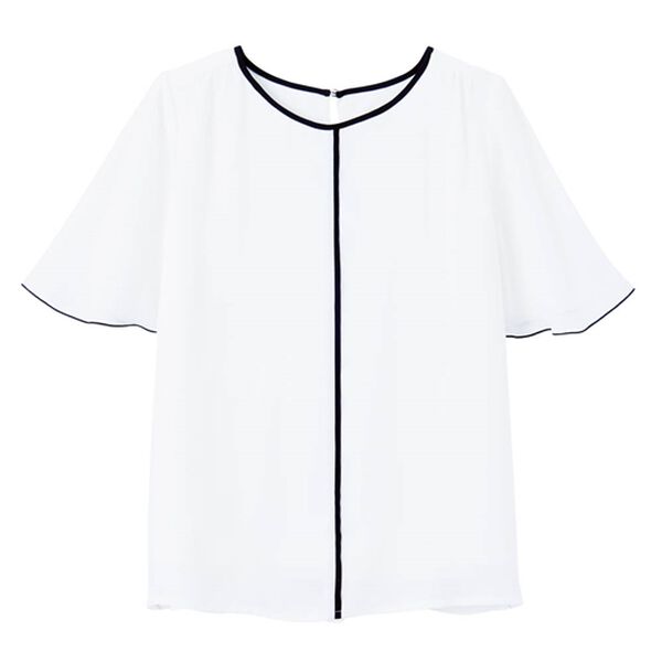 RANAN（ラナン）の「ひんやり！配色ディテールインナー付ブラウス（ブラウス）」｜詳細画像