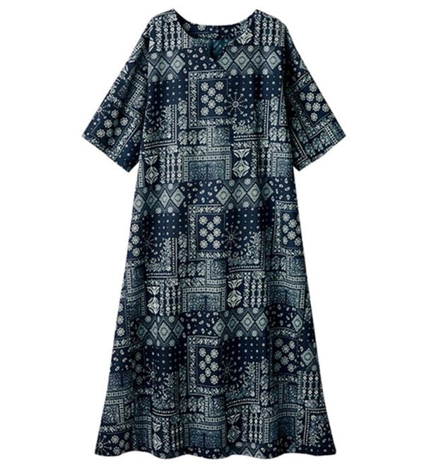 LAVIENNE（ラヴィエンヌ）の「ひんやり！ゆる涼ルームワンピース（パジャマ・ルームウェア）」｜詳細画像