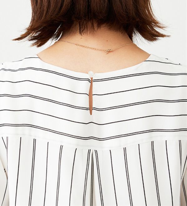 BELLUNA（ベルーナ）の「ジョーゼット素材裾ティアードブラウス（ブラウス）」｜詳細画像