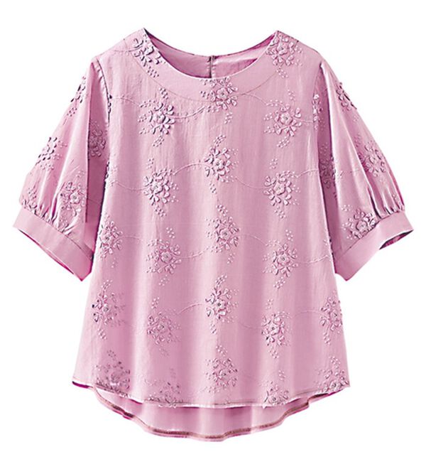 BELLUNA（ベルーナ）の「刺しゅうデザインゆったりブラウス（ブラウス）」｜詳細画像