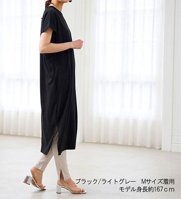 RANAN（ラナン）の「【レギンス付】＜ＢＣ＞綿１００％ひんやりワンピース（その他ワンピース）」｜詳細画像