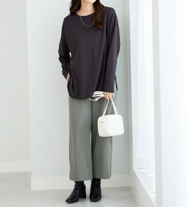 BELLUNA（ベルーナ）の「もちっとなめらか！大人顔サマ見えプルオーバー（カットソー）」｜詳細画像
