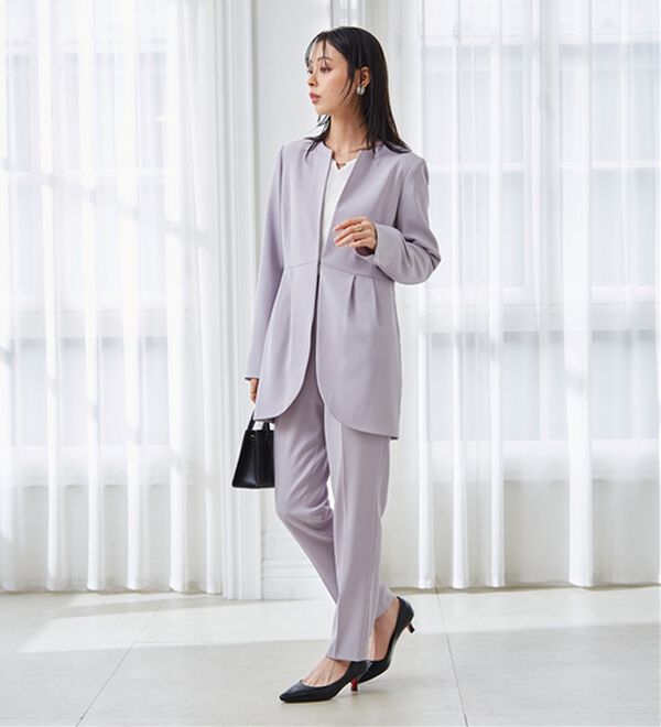 RANAN（ラナン）の「＜２点セット＞ラウンドヘムジャケットセットアップ（パンツスーツ）」｜詳細画像