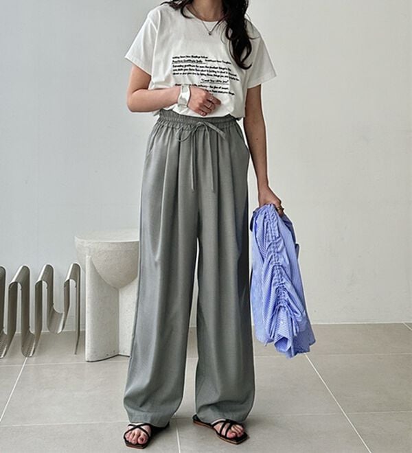 GeeRA（ジーラ）の「【体型カバー】上品なのにラクちんワイドパンツ（フルレングスパンツ）」｜詳細画像