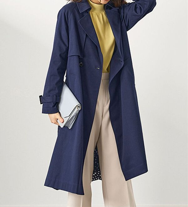 BELLUNA（ベルーナ）の「バックレースデザイン華やぎトレンチコート（ロングコート）」｜詳細画像