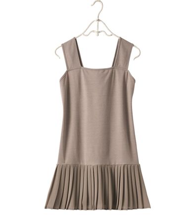 YU'NOW（ユナウ）の「【抗菌防臭】【吸水速乾】ブラ紐隠しの優秀プリーツワンピース（肌着・インナーウェア）」