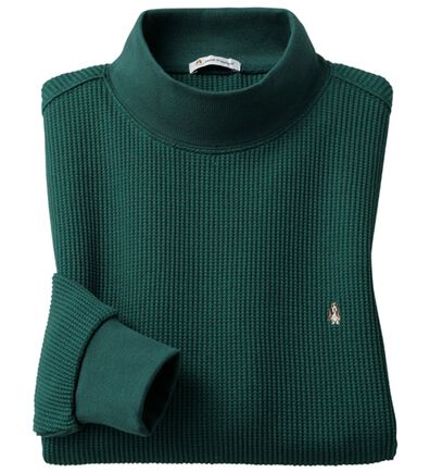 「＜ハッシュパピー＞杢調ワッフル地ハイネックトレーナー（メンズトレーナー）」