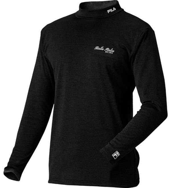 「≪ＴＶ限定★≫＜フィラ＞まさに画期的！防風アクティブハイネック（メンズ肌着・インナーウェア）」｜ブラック