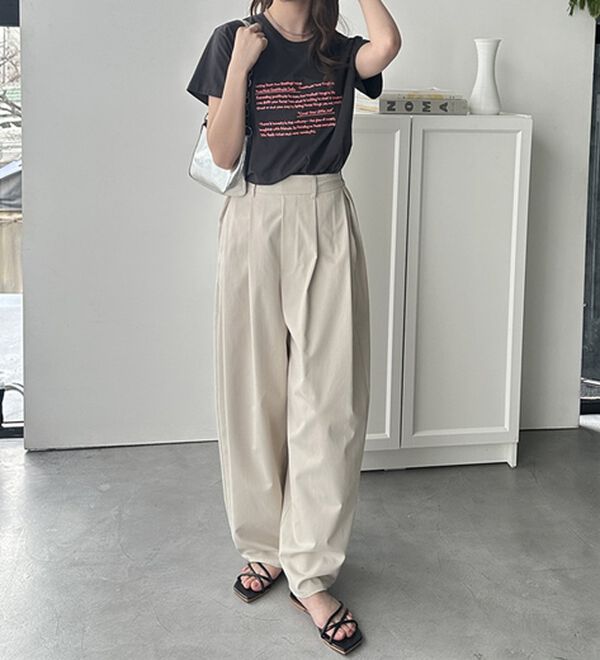 GeeRA（ジーラ）の「綿100％刺繍ロゴＴシャツ（Tシャツ）」｜詳細画像