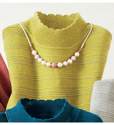 ルフラン（ルフラン）の「洗えるウール混ふんわりセーター（ニット・セーター）」