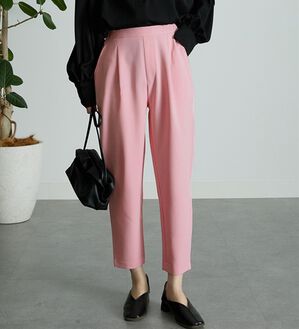 RANAN（ラナン）の「美脚シルエットクロップドパンツ（フルレングスパンツ）」｜ライトピンク