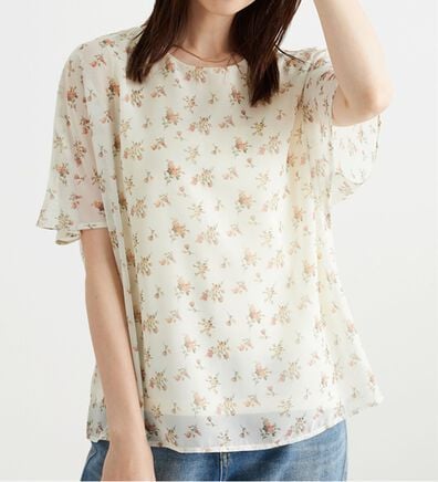 BELLUNA（ベルーナ）の「シフォン素材ドルマンデザインブラウス（ブラウス）」