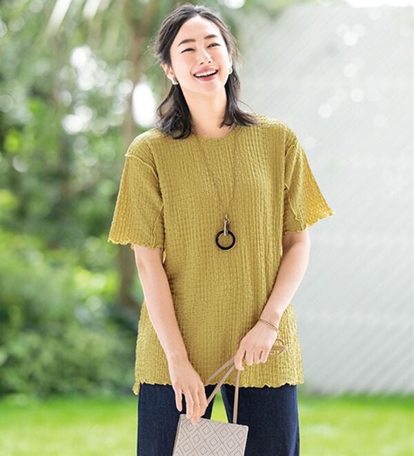 ルフラン（ルフラン）の「メロウ使いジャカードＴ（カットソー）」｜詳細画像