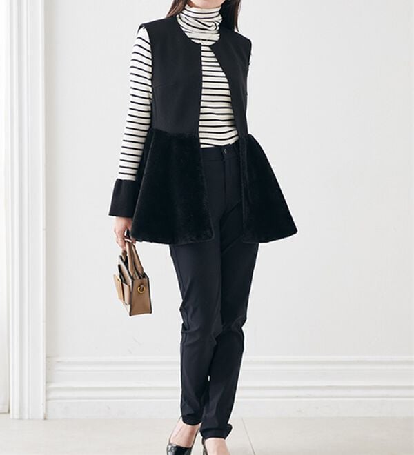 RANAN（ラナン）の「ペプラムファー切替ジレ（ジレ）」｜詳細画像