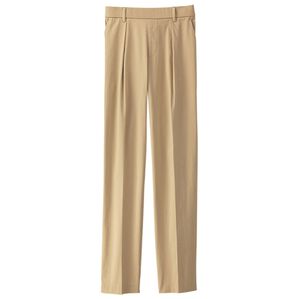 BELLUNA（ベルーナ）の「抗菌ストレッチテーパードパンツ（フルレングスパンツ）」｜ベージュ