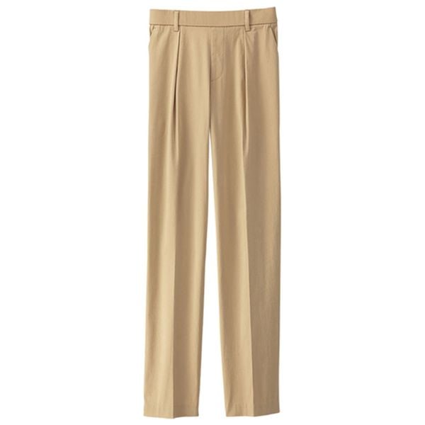 BELLUNA（ベルーナ）の「抗菌ストレッチテーパードパンツ（フルレングスパンツ）」｜ベージュ