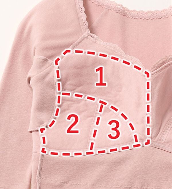 「【３色組】新・毎日活躍！綿のカップ付インナー（ブラトップ・カップ付きインナー）」｜詳細画像