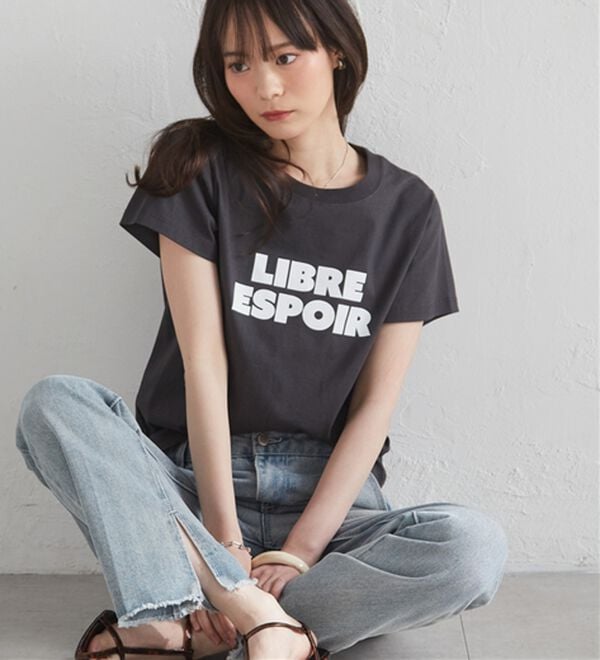 RANAN（ラナン）の「【汗シミ防止】ロゴプリントT（Tシャツ）」｜ブラック系