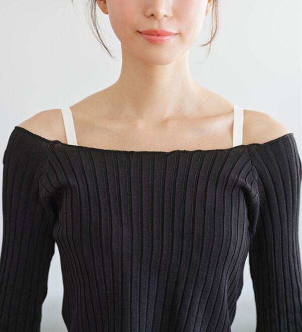 YU'NOW（ユナウ）の「【カップ付インナー】Ｗストラップブラキャミ（ブラトップ・カップ付きインナー）」｜詳細画像