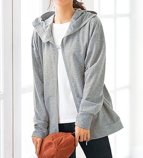 BELLUNA（ベルーナ）の「絶対に焼けたくない！後プリーツＵＶパーカー（パーカー）」｜詳細画像