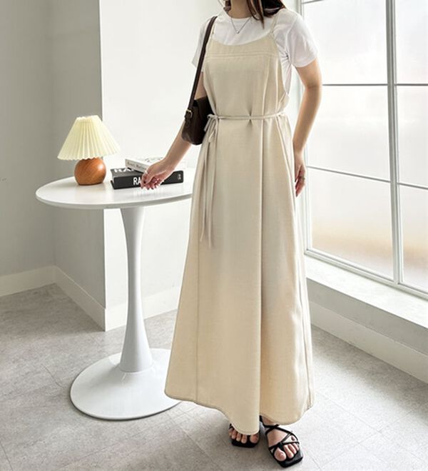 GeeRA（ジーラ）の「リネンライクロングキャミワンピース（その他ワンピース）」｜詳細画像