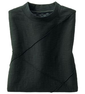 ルフラン（ルフラン）の「ひんやり綿１００％スラブカットソー（カットソー）」｜黒