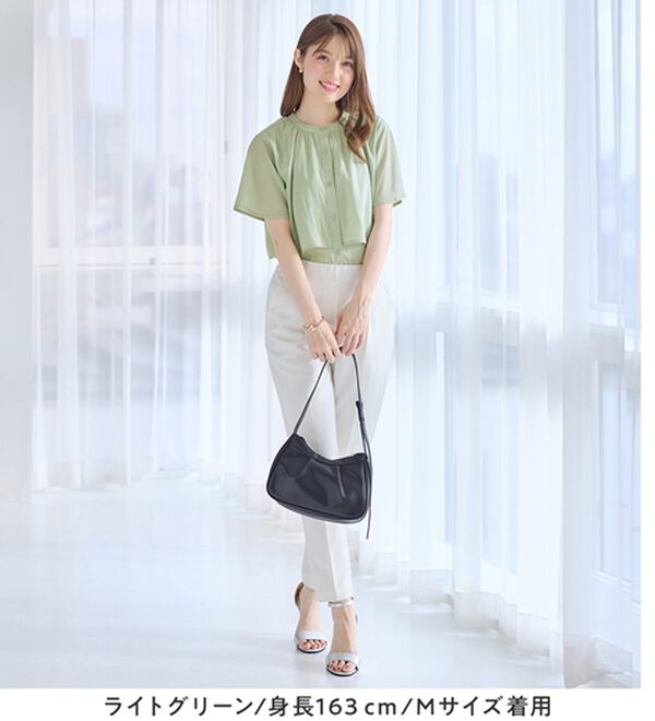 alotta（アロッタ）の「インコーデもすっきり決まる！前後２ＷＡＹケープ風ブラウス（ブラウス）」｜詳細画像