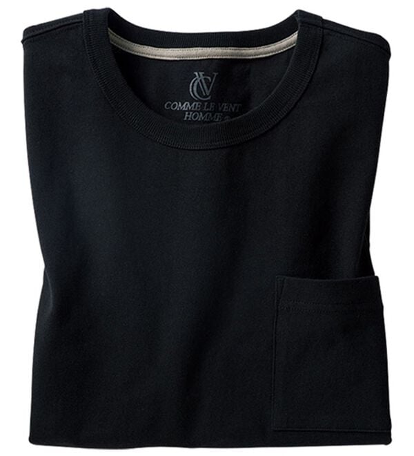 「綿１００％ベーシックＴシャツ（メンズＴシャツ）」｜ブラック